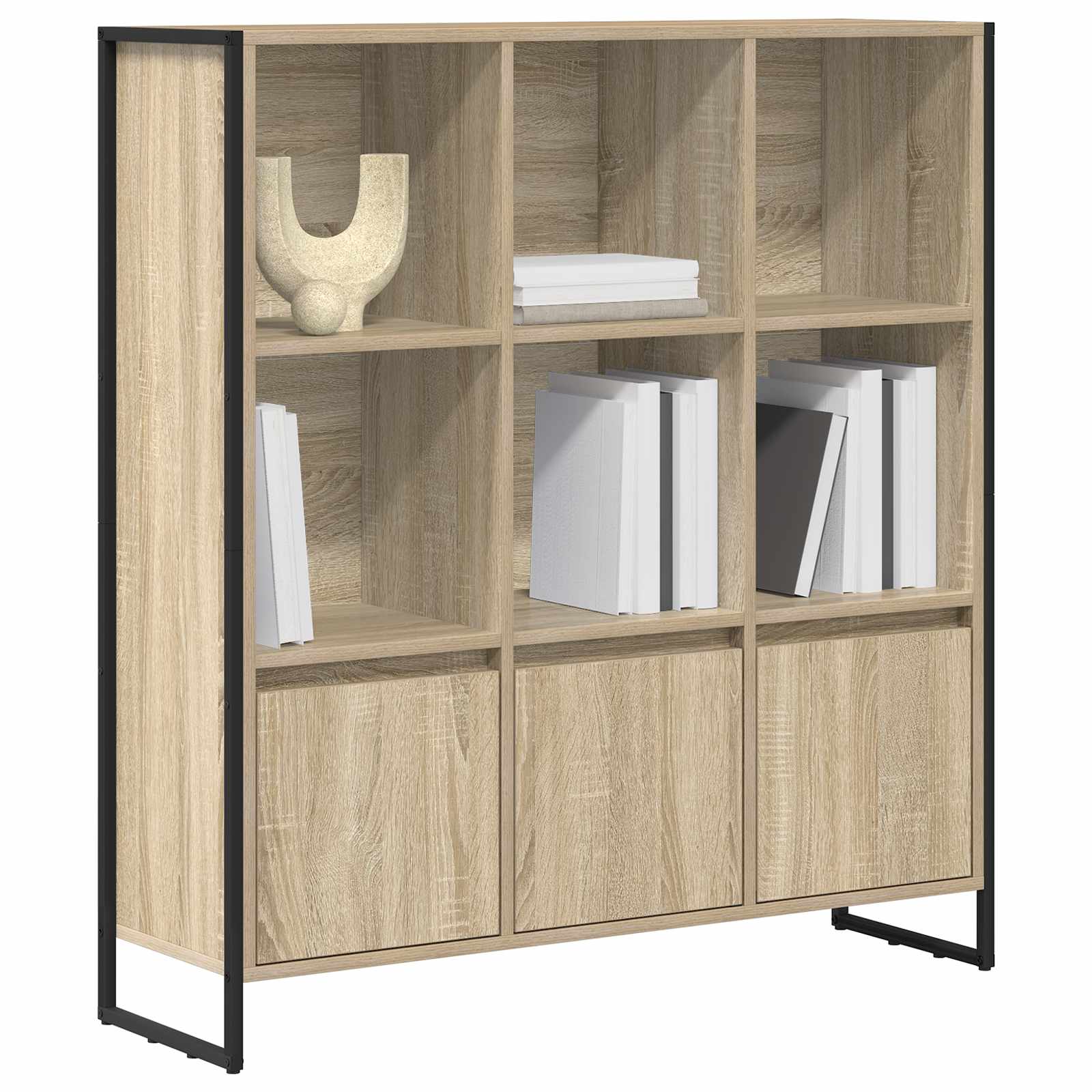 Boekenkast 2 pcs Sonoma 99,5 x 30 x 108,5 cm Bewerkt hout