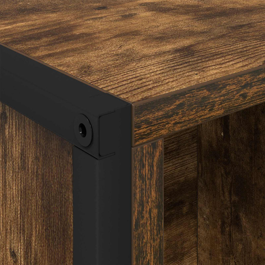 Boekenkast 2 pcs Rook Eik 99,5 x 30 x 108,5 cm Bewerkt hout