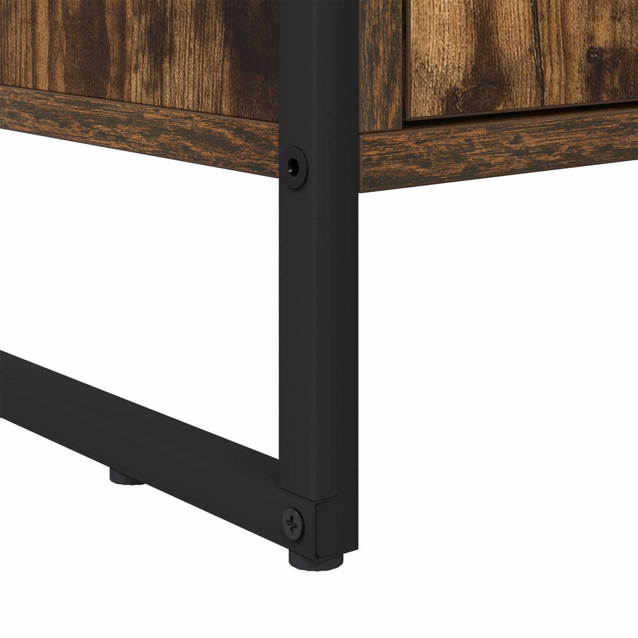 Boekenkast 2 pcs Rook Eik 99,5 x 30 x 108,5 cm Bewerkt hout