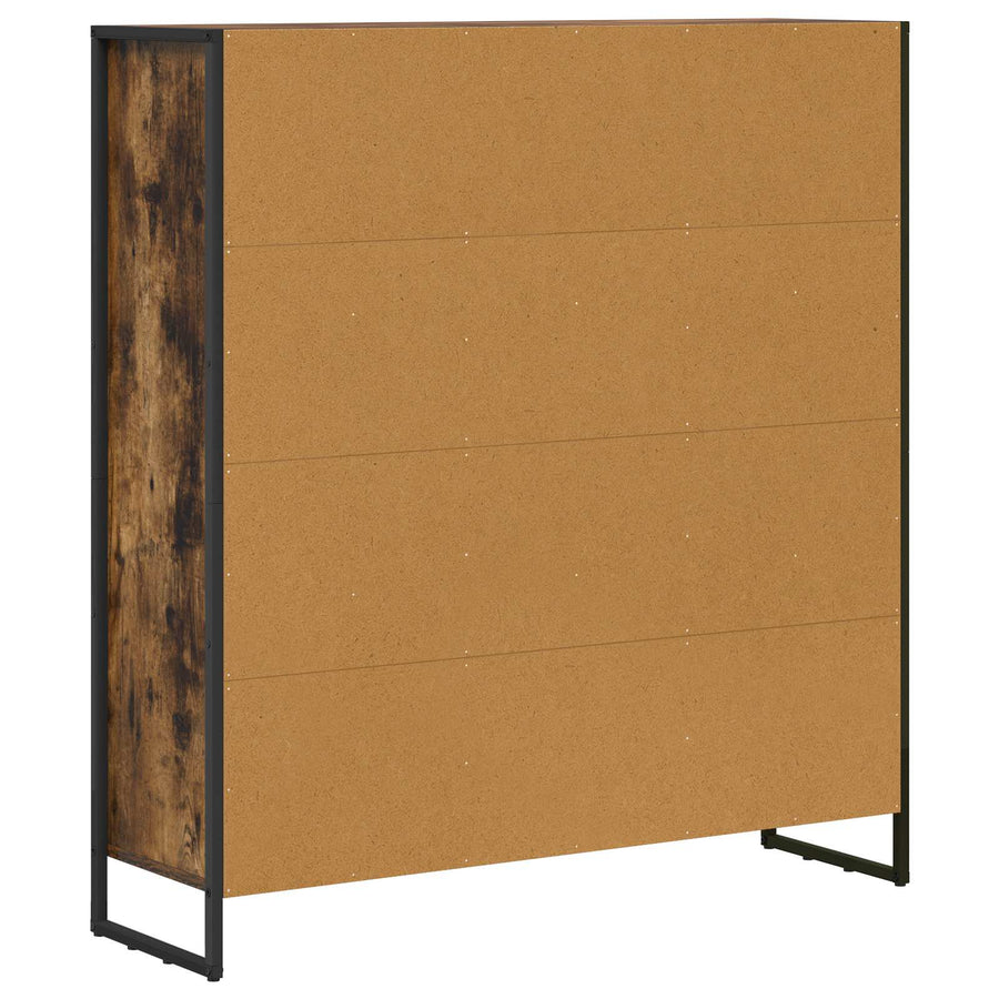 Boekenkast 2 pcs Rook Eik 99,5 x 30 x 108,5 cm Bewerkt hout