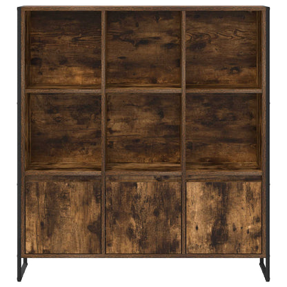Boekenkast 2 pcs Rook Eik 99,5 x 30 x 108,5 cm Bewerkt hout