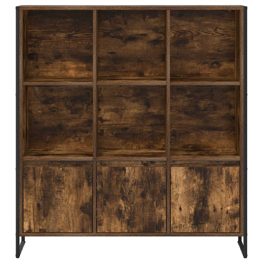 Boekenkast 2 pcs Rook Eik 99,5 x 30 x 108,5 cm Bewerkt hout