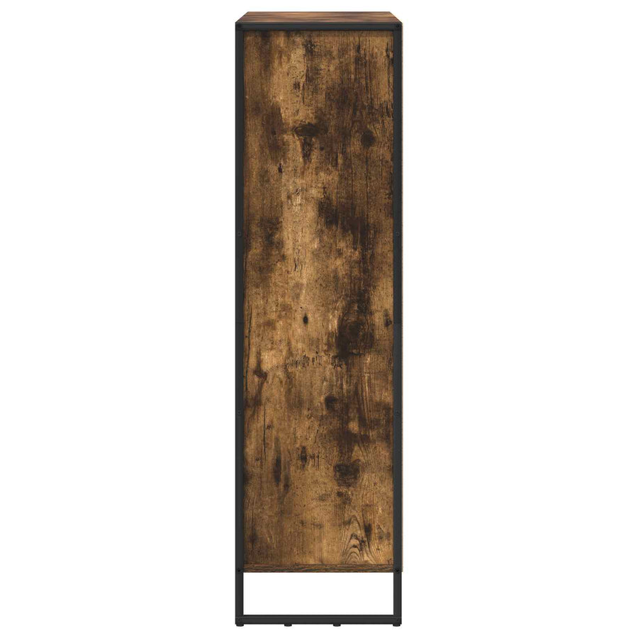 Boekenkast 2 pcs Rook Eik 99,5 x 30 x 108,5 cm Bewerkt hout
