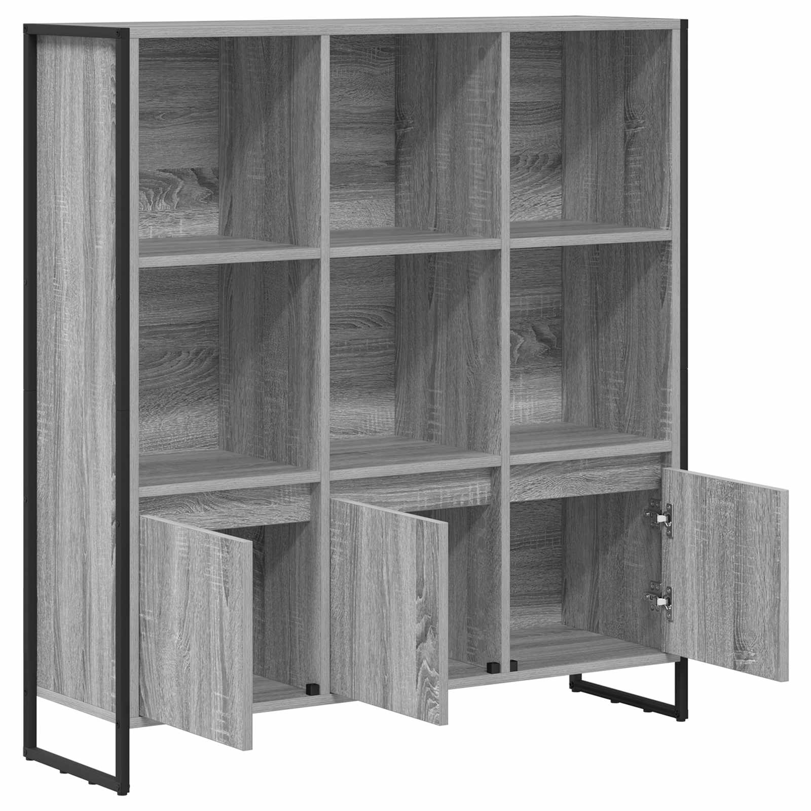 Boekenkast 2 pcs Grijs Sonoma 99,5 x 30 x 108,5 cm Bewerkt hout