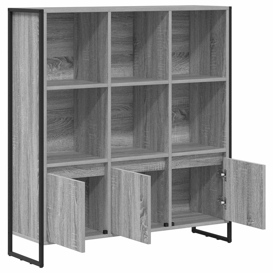 Boekenkast 2 pcs Grijs Sonoma 99,5 x 30 x 108,5 cm Bewerkt hout