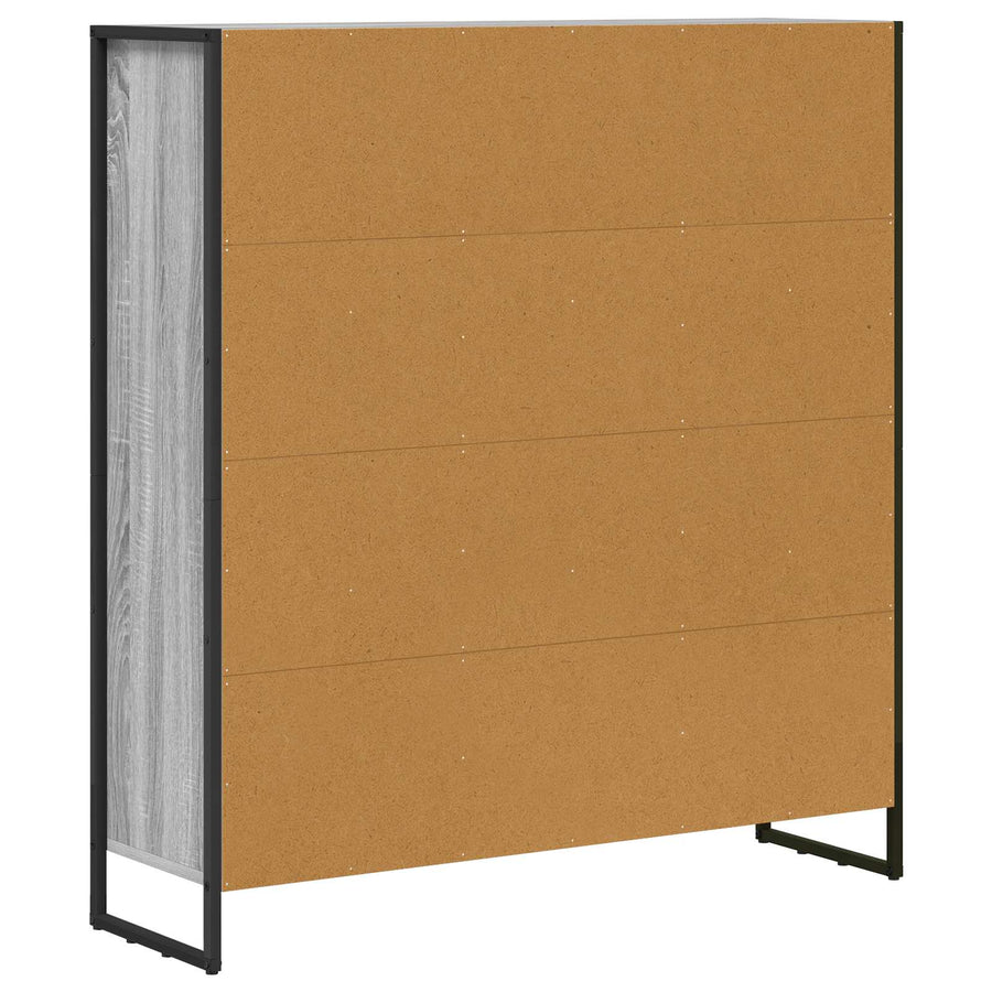 Boekenkast 2 pcs Grijs Sonoma 99,5 x 30 x 108,5 cm Bewerkt hout