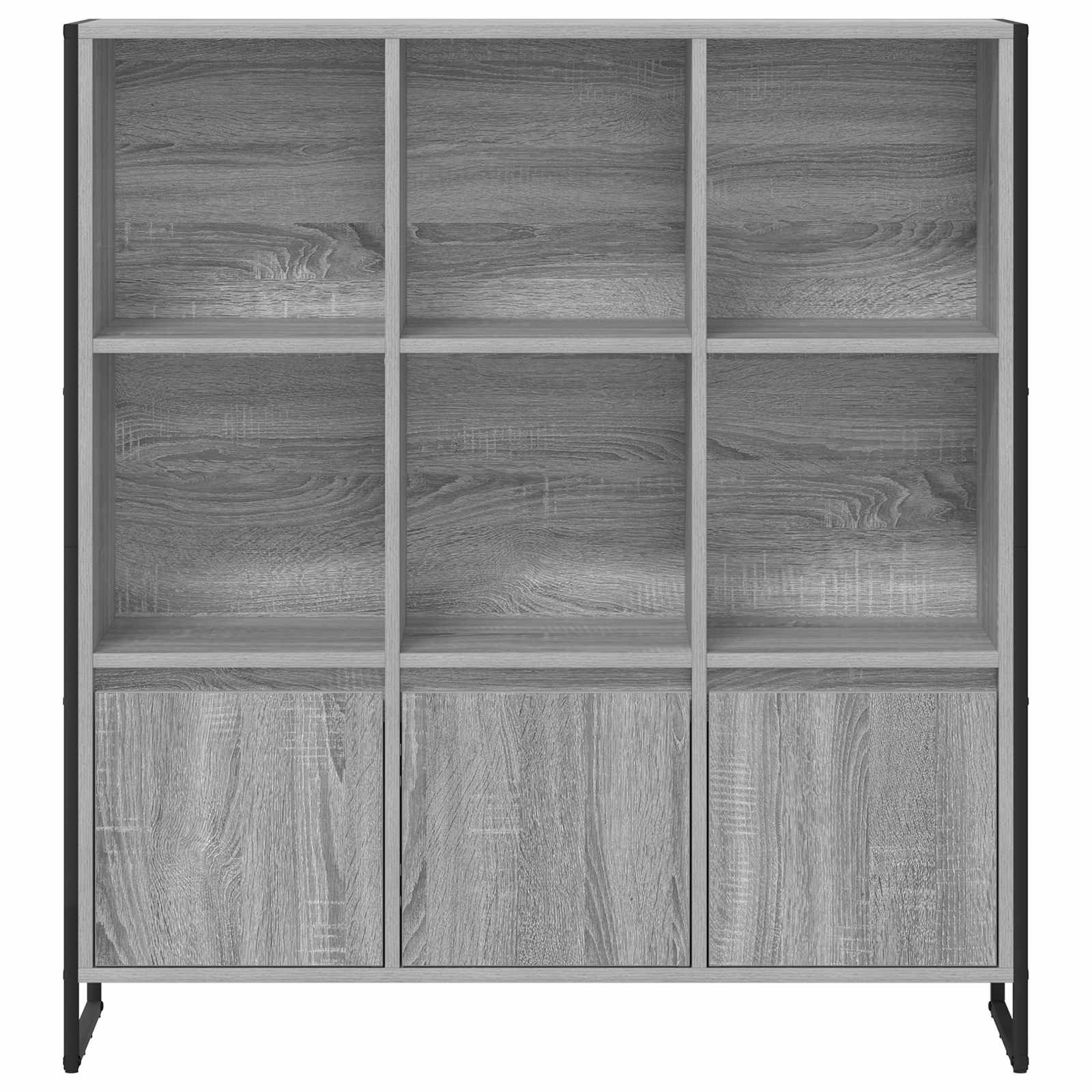 Boekenkast 2 pcs Grijs Sonoma 99,5 x 30 x 108,5 cm Bewerkt hout