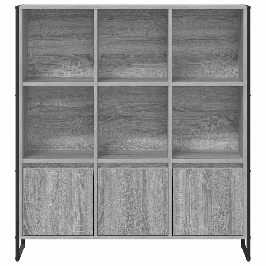 Boekenkast 2 pcs Grijs Sonoma 99,5 x 30 x 108,5 cm Bewerkt hout