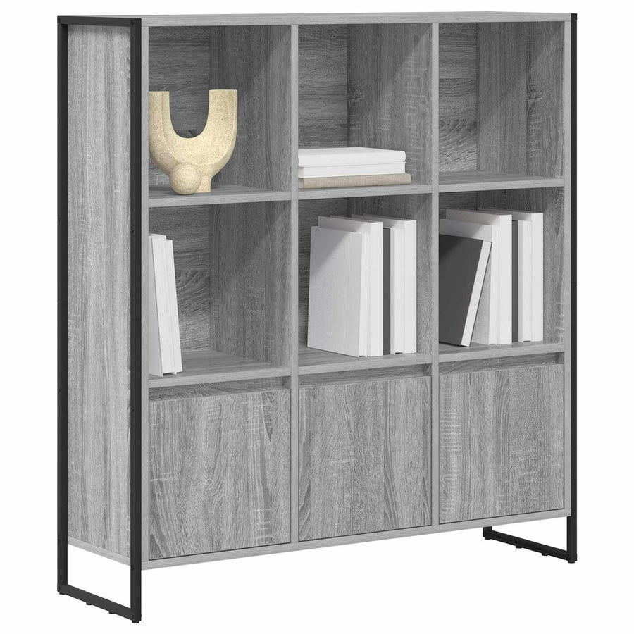Boekenkast 2 pcs Grijs Sonoma 99,5 x 30 x 108,5 cm Bewerkt hout