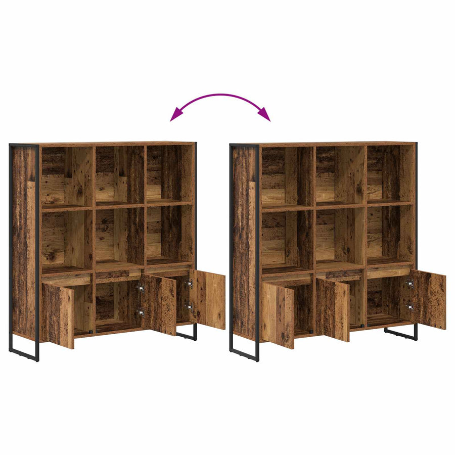 Boekenkast 2 pcs Oud Hout 99,5 x 30 x 108,5 cm Bewerkt hout