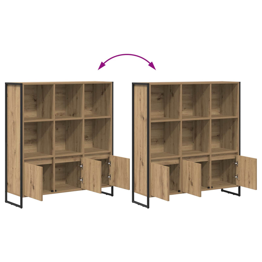 Boekenkast 2 pcs Ambachtelijk eiken 99,5 x 30 x 108,5 cm