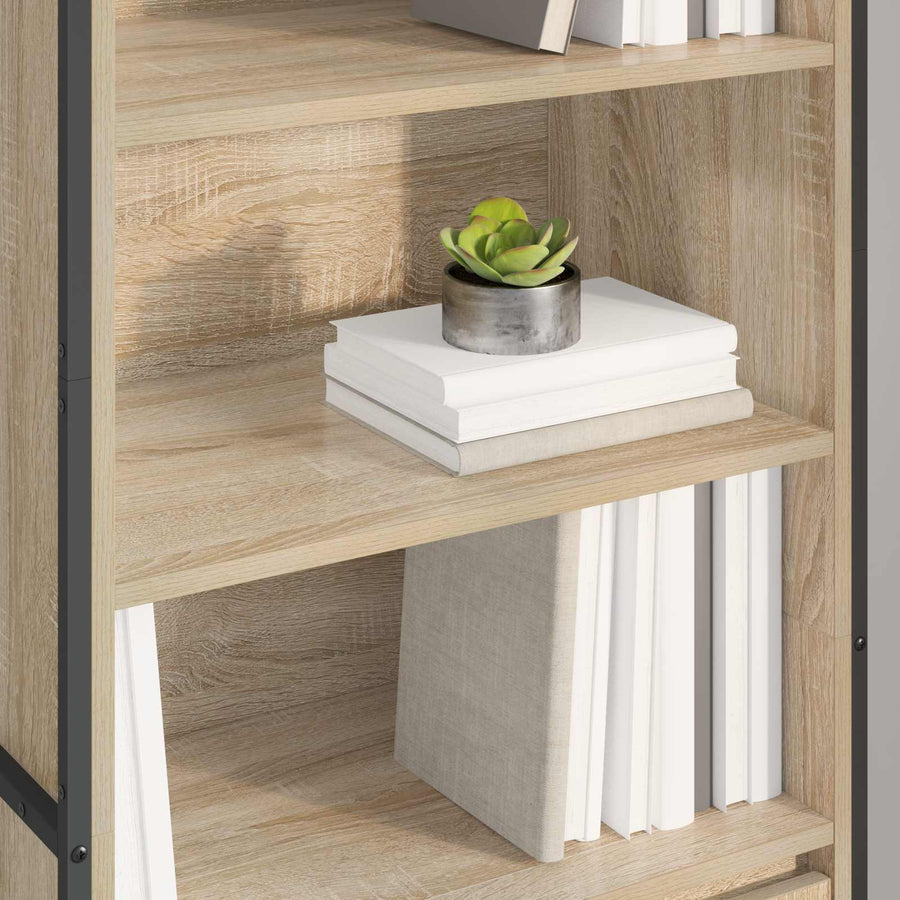 Hoge Kasten 2 pcs Sonoma 60 x 36 x 300 cm Bewerkt hout
