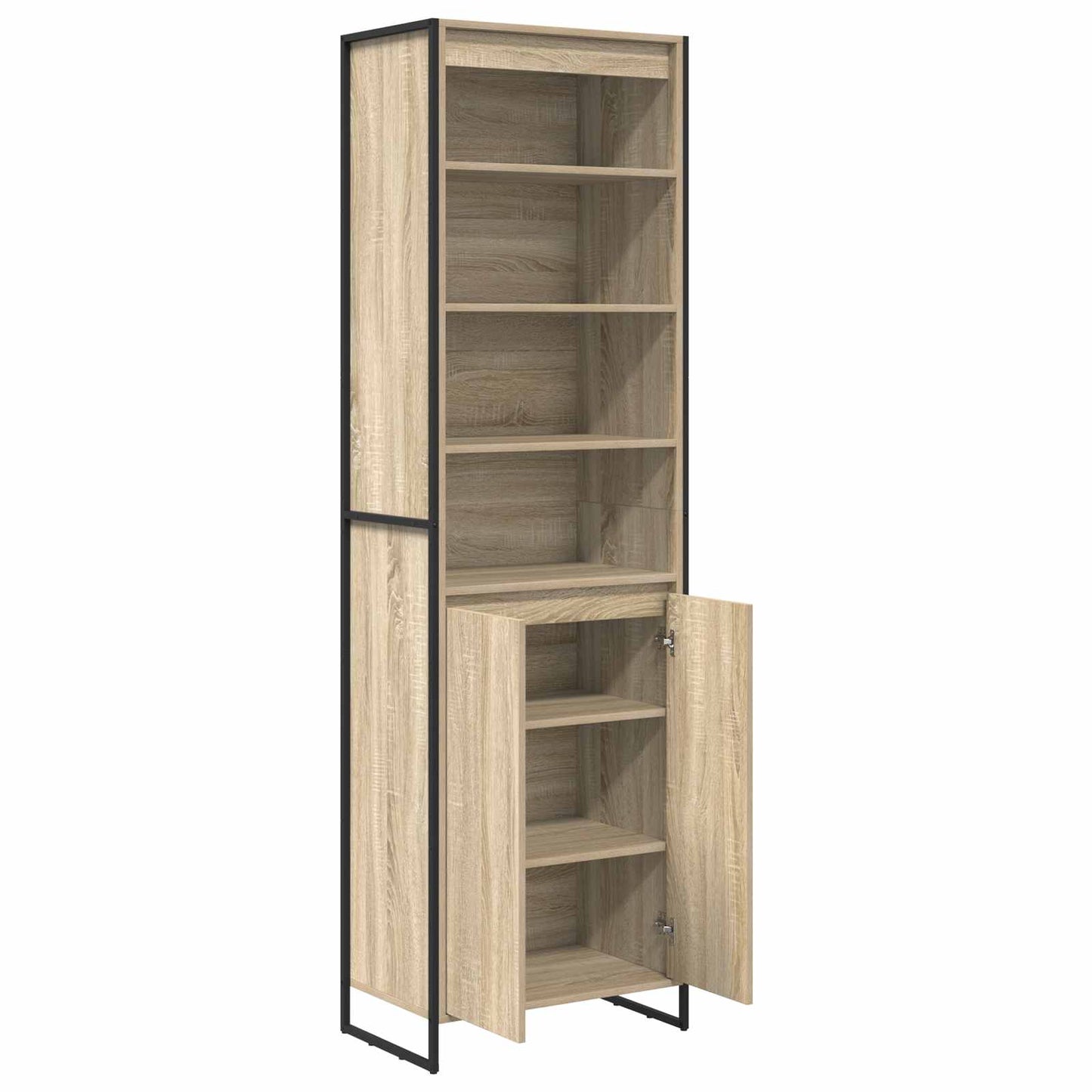 Hoge Kasten 2 pcs Sonoma 60 x 36 x 300 cm Bewerkt hout