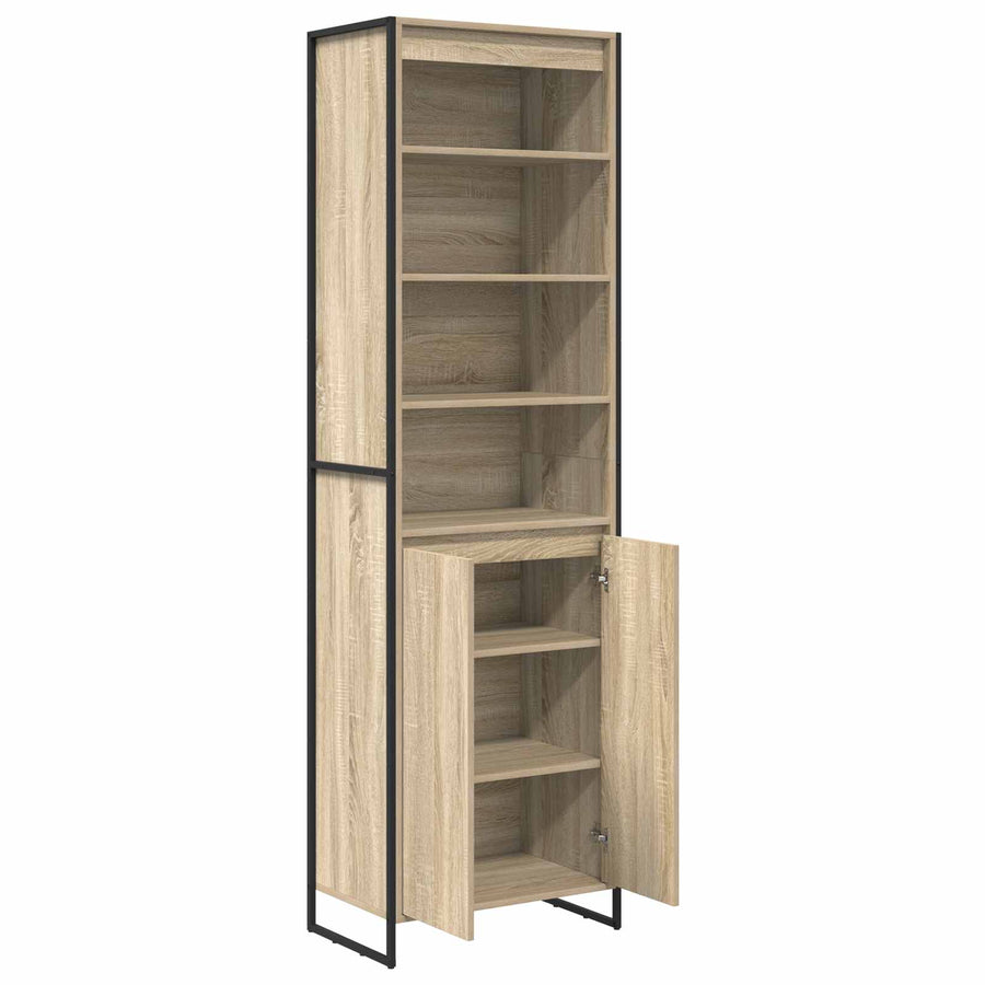 Hoge Kasten 2 pcs Sonoma 60 x 36 x 300 cm Bewerkt hout