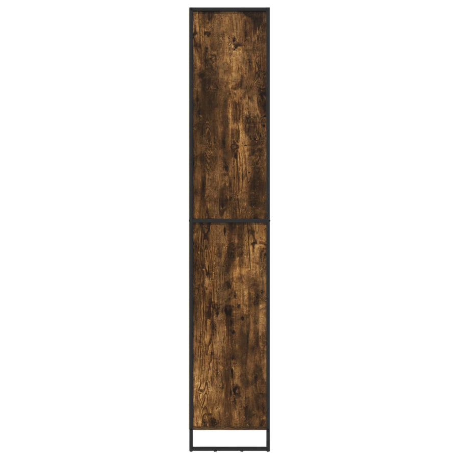 Hoge Kasten 2 pcs Rook Eik 60 x 36 x 300 cm Bewerkt hout