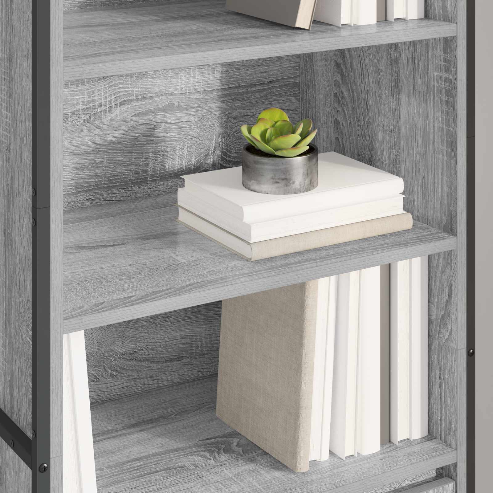 Hoge Kasten 2 pcs Grijs Sonoma 60 x 36 x 300 cm Bewerkt hout
