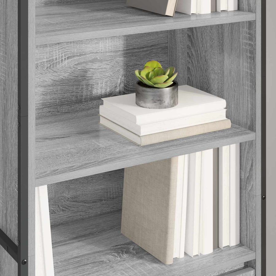 Hoge Kasten 2 pcs Grijs Sonoma 60 x 36 x 300 cm Bewerkt hout