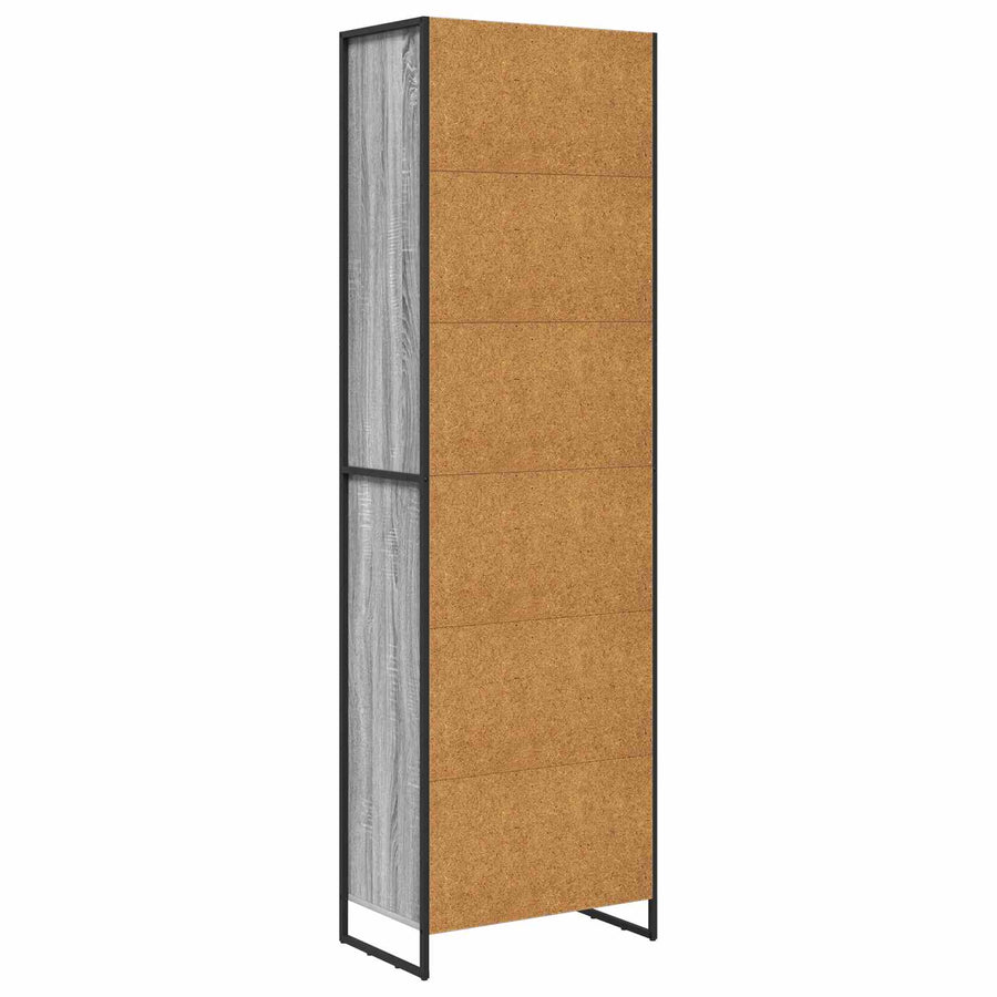 Hoge Kasten 2 pcs Grijs Sonoma 60 x 36 x 300 cm Bewerkt hout