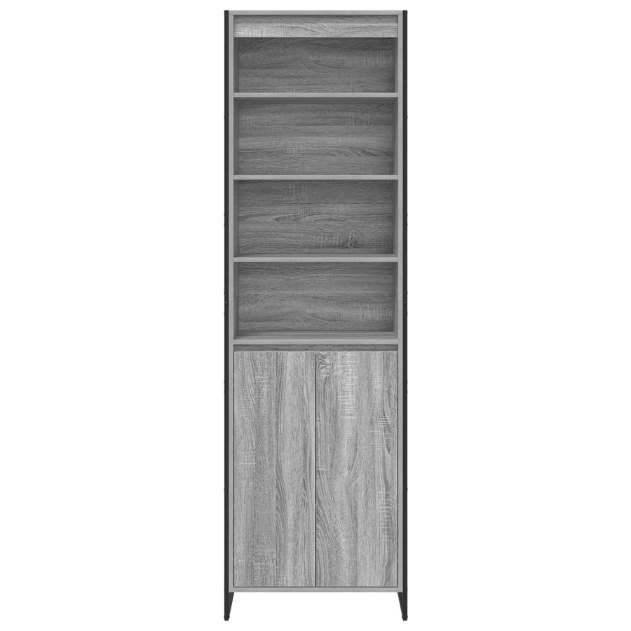 Hoge Kasten 2 pcs Grijs Sonoma 60 x 36 x 300 cm Bewerkt hout