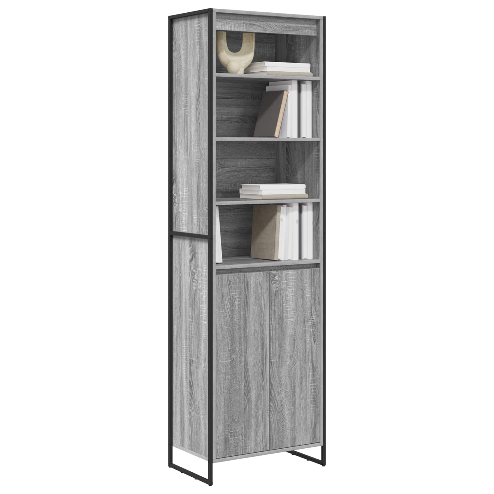 Hoge Kasten 2 pcs Grijs Sonoma 60 x 36 x 300 cm Bewerkt hout