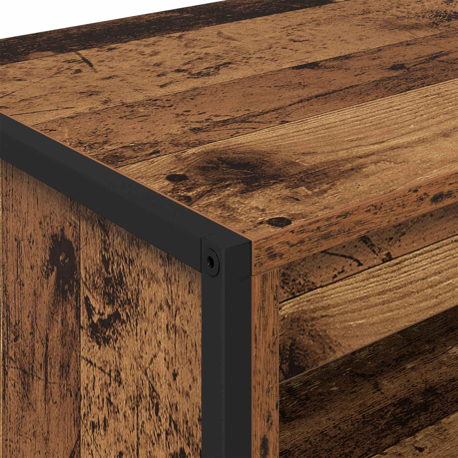 Hoge Kasten 2 pcs Oud Hout 60 x 36 x 300 cm Bewerkt hout