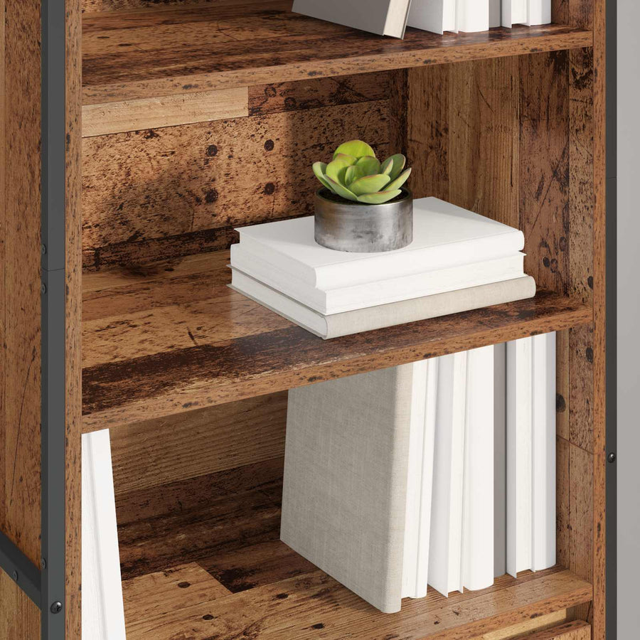 Hoge Kasten 2 pcs Oud Hout 60 x 36 x 300 cm Bewerkt hout