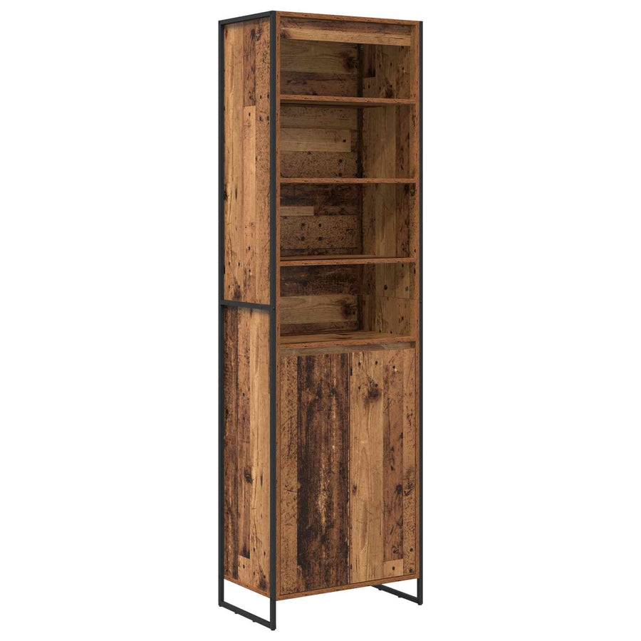 Hoge Kasten 2 pcs Oud Hout 60 x 36 x 300 cm Bewerkt hout