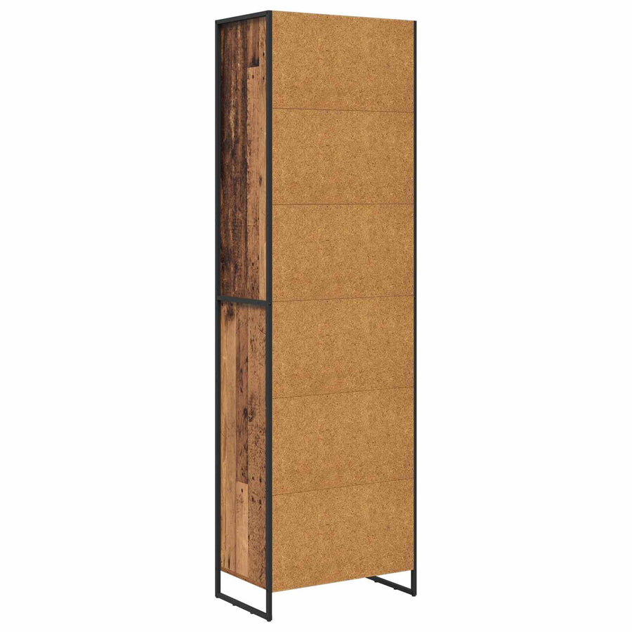 Hoge Kasten 2 pcs Oud Hout 60 x 36 x 300 cm Bewerkt hout