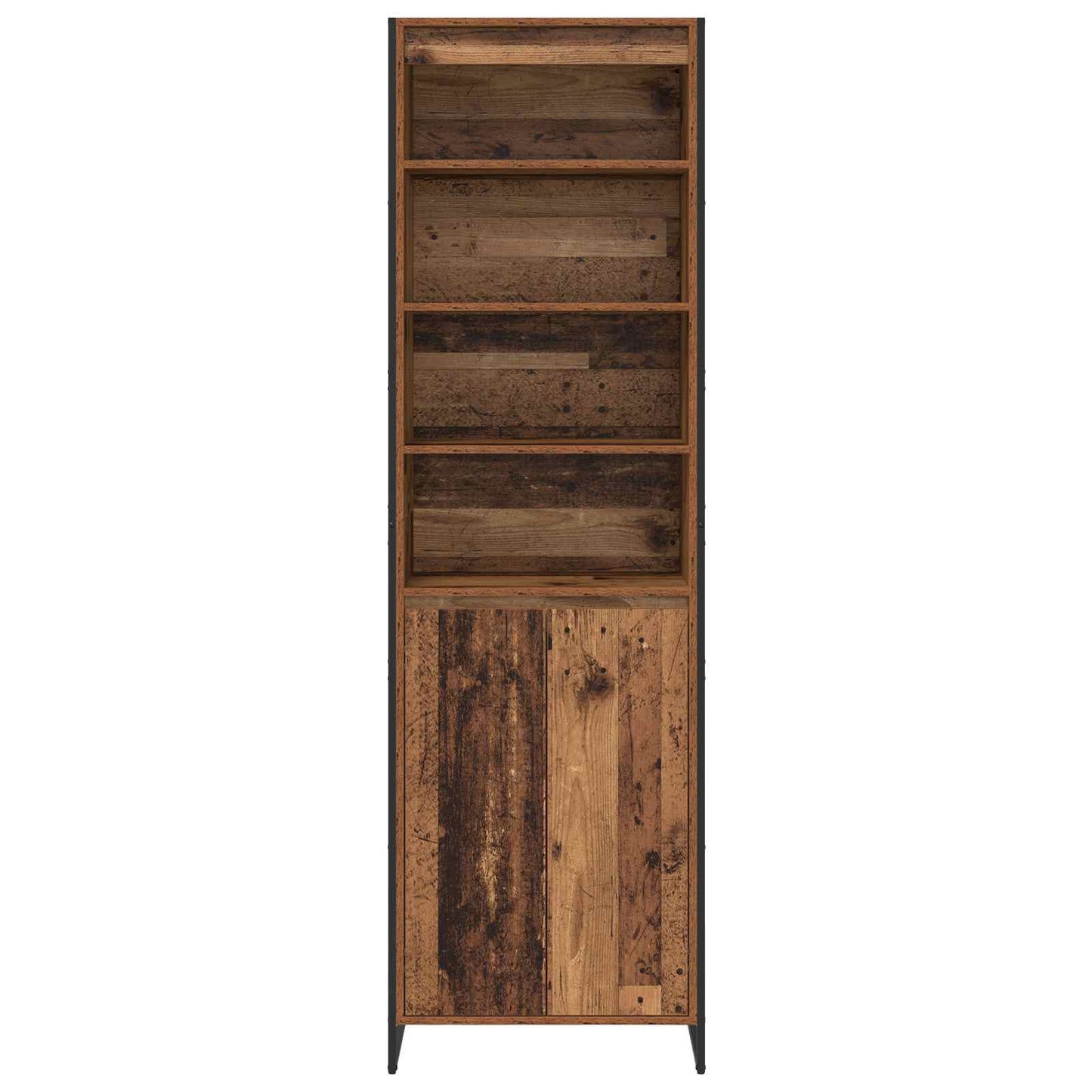 Hoge Kasten 2 pcs Oud Hout 60 x 36 x 300 cm Bewerkt hout