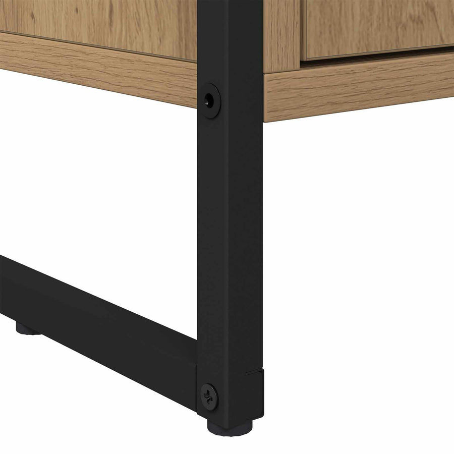 Hoge Kasten 2 pcs Ambachtelijk eiken 60 x 36 x 300 cm