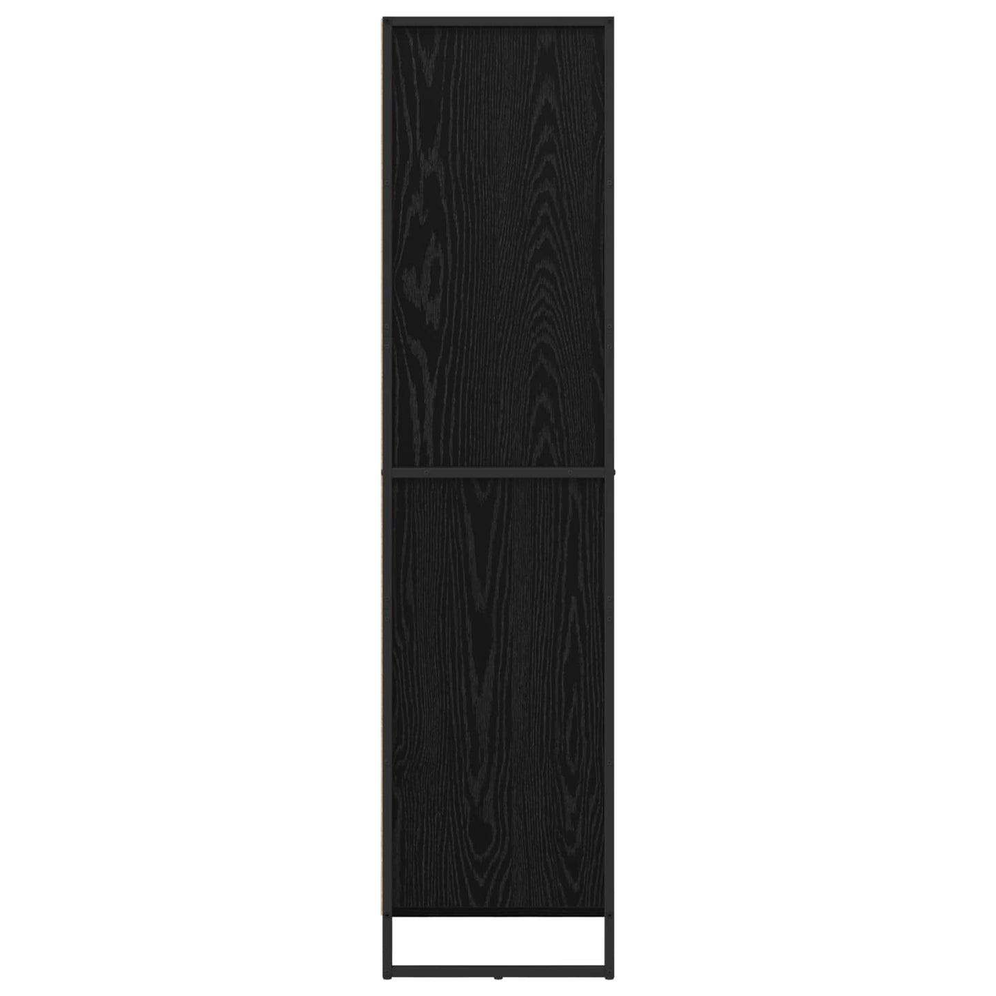 Dressoir 2 pcs Zwart Eiken 81 x 36 x 150.5 cm Bewerkt hout