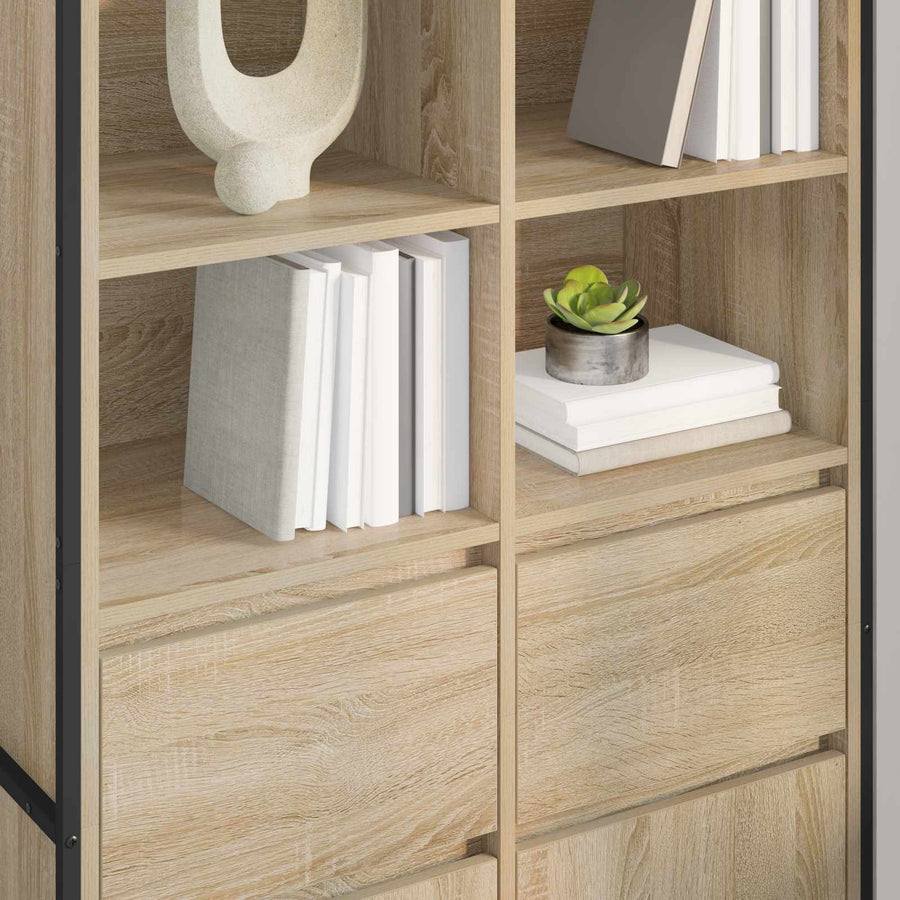 Dressoir met lade 2 pcs Sonoma 81 x 36 x 150.5 cm Bewerkt hout