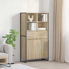 Dressoir 81x36x150.5 cm bewerkt hout Sonoma