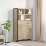 Dressoir 81x36x150.5 cm bewerkt hout Sonoma