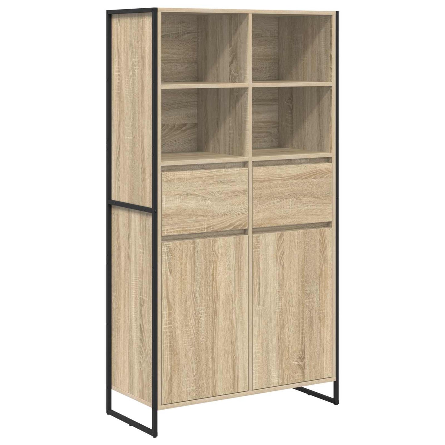 Dressoir met lade 2 pcs Sonoma 81 x 36 x 150.5 cm Bewerkt hout