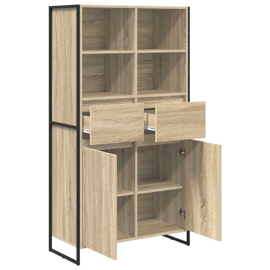 Dressoir met lade 2 pcs Sonoma 81 x 36 x 150.5 cm Bewerkt hout