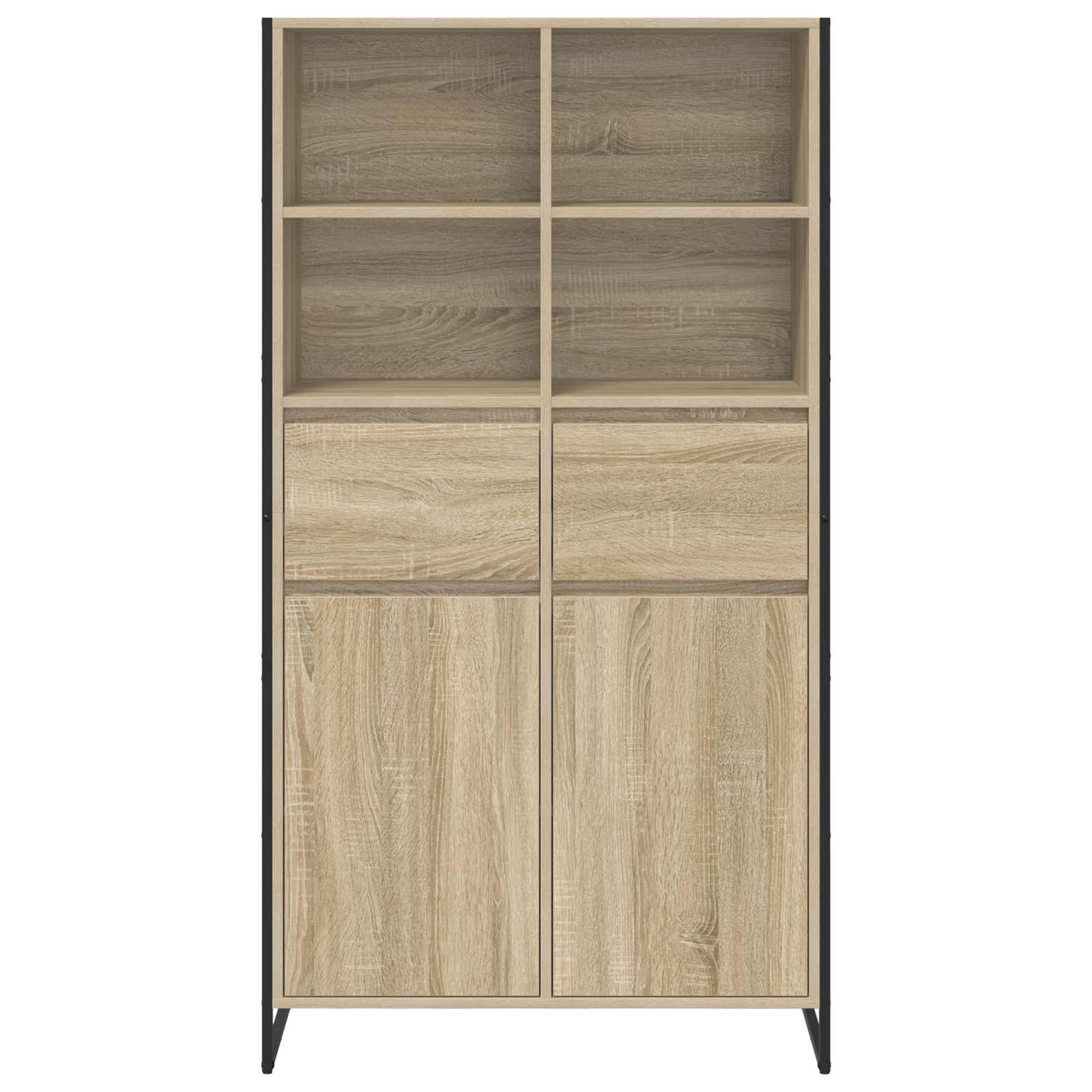 Dressoir met lade 2 pcs Sonoma 81 x 36 x 150.5 cm Bewerkt hout