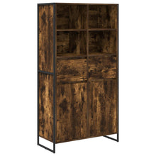 Dressoir 2 pcs Rook Eik 81 x 36 x 150.5 cm Bewerkt hout