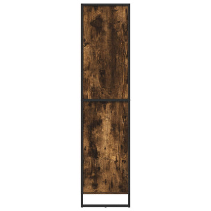 Dressoir 2 pcs Rook Eik 81 x 36 x 150.5 cm Bewerkt hout