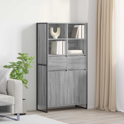 Dressoir 2 pcs Grijs Sonoma 81 x 36 x 150.5 cm Bewerkt hout