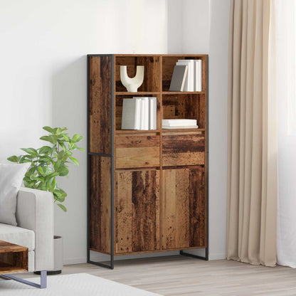 Dressoir 2 pcs Oud Hout 81 x 36 x 150.5 cm Bewerkt hout