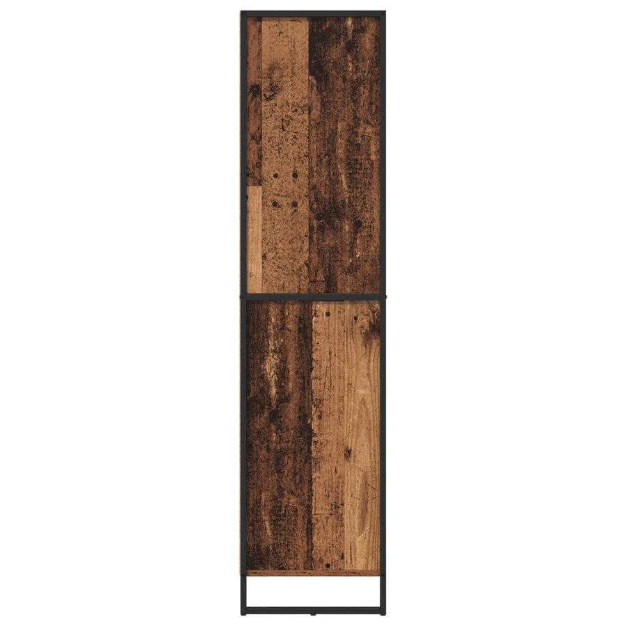Dressoir 2 pcs Oud Hout 81 x 36 x 150.5 cm Bewerkt hout