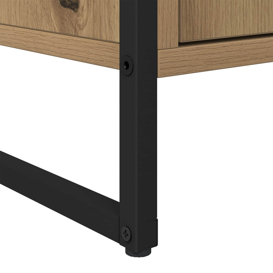 Dressoir met lade 2 pcs Ambachtelijk eiken 81 x 36 x 150.5 cm