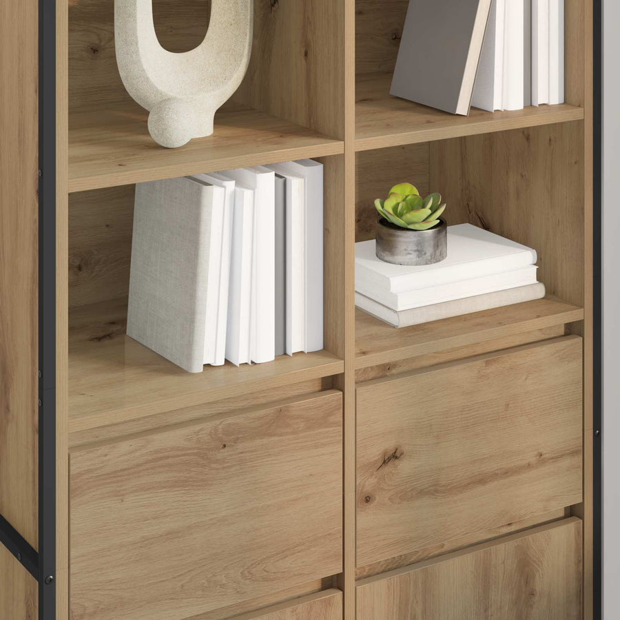 Dressoir met lade 2 pcs Ambachtelijk eiken 81 x 36 x 150.5 cm