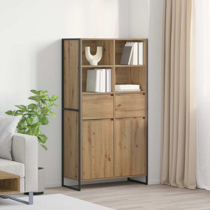 Dressoir met lade 2 pcs Ambachtelijk eiken 81 x 36 x 150.5 cm