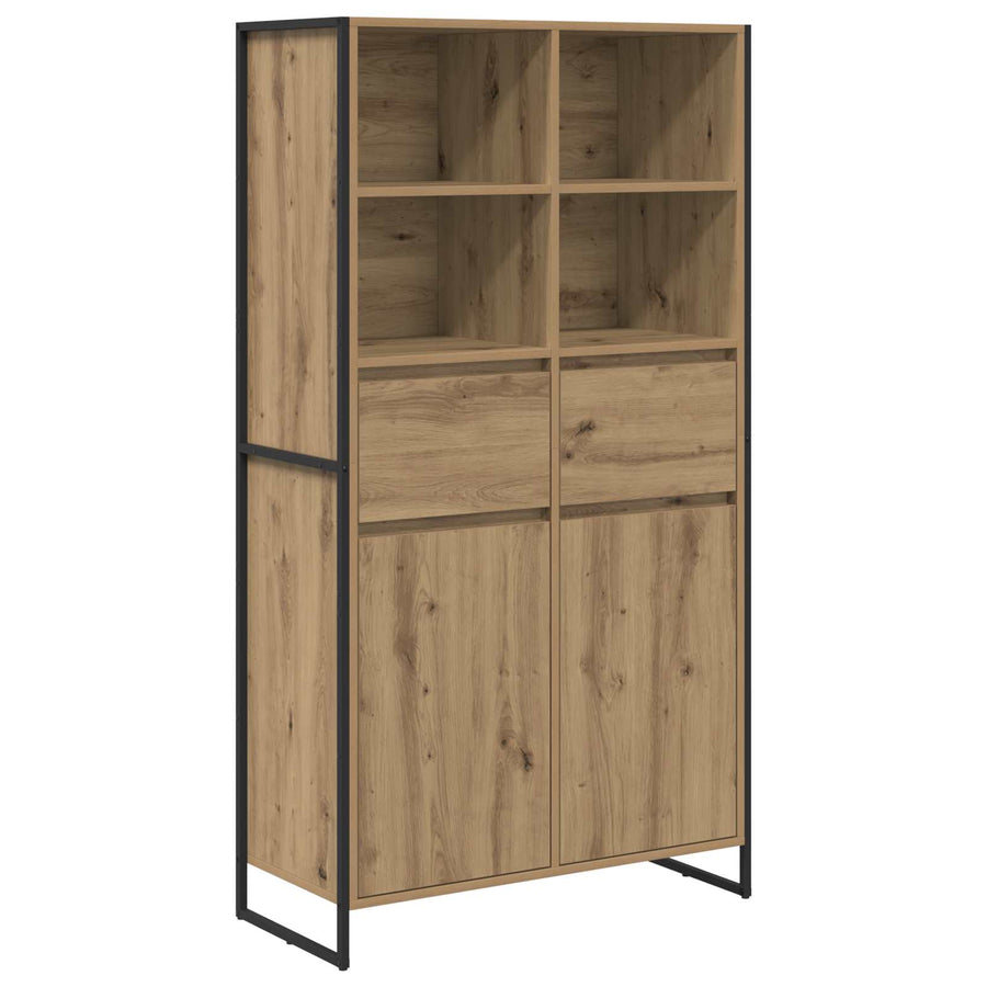 Dressoir met lade 2 pcs Ambachtelijk eiken 81 x 36 x 150.5 cm
