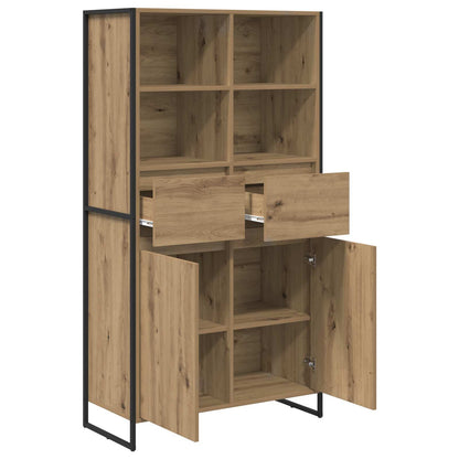 Dressoir met lade 2 pcs Ambachtelijk eiken 81 x 36 x 150.5 cm