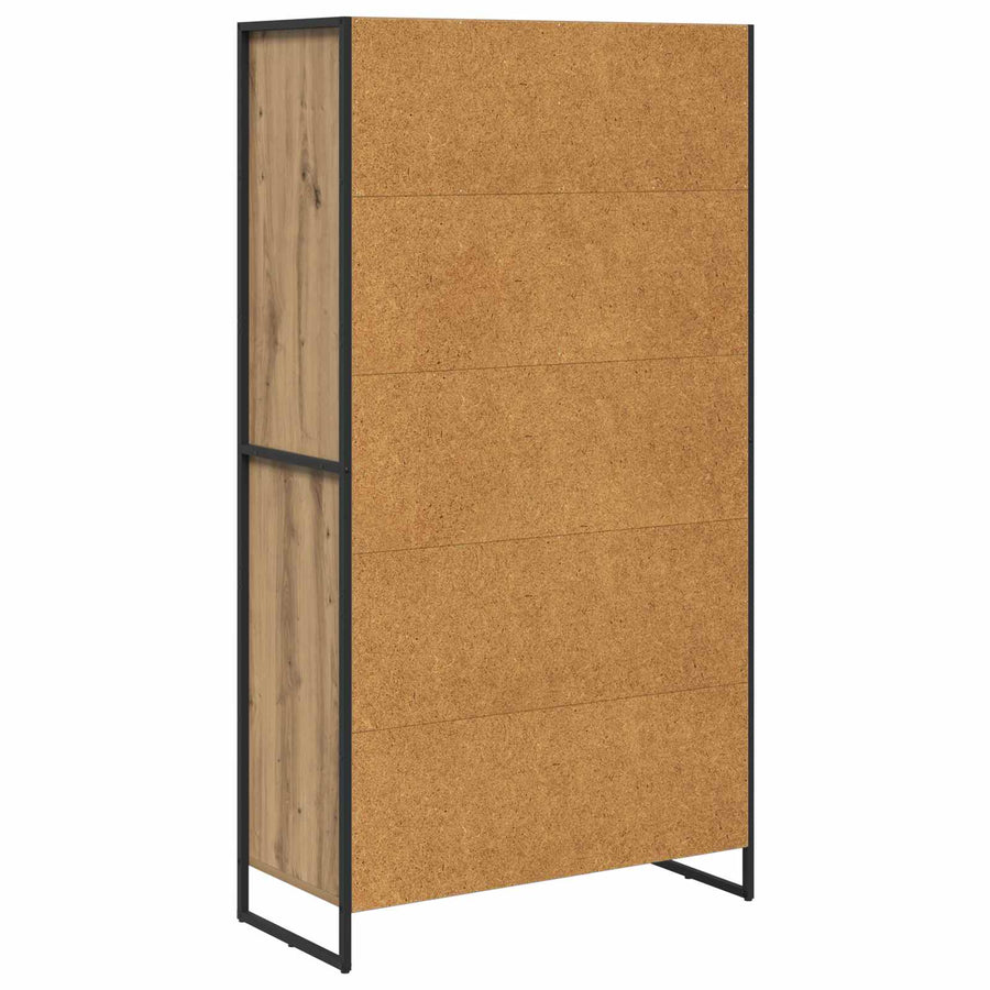 Dressoir met lade 2 pcs Ambachtelijk eiken 81 x 36 x 150.5 cm