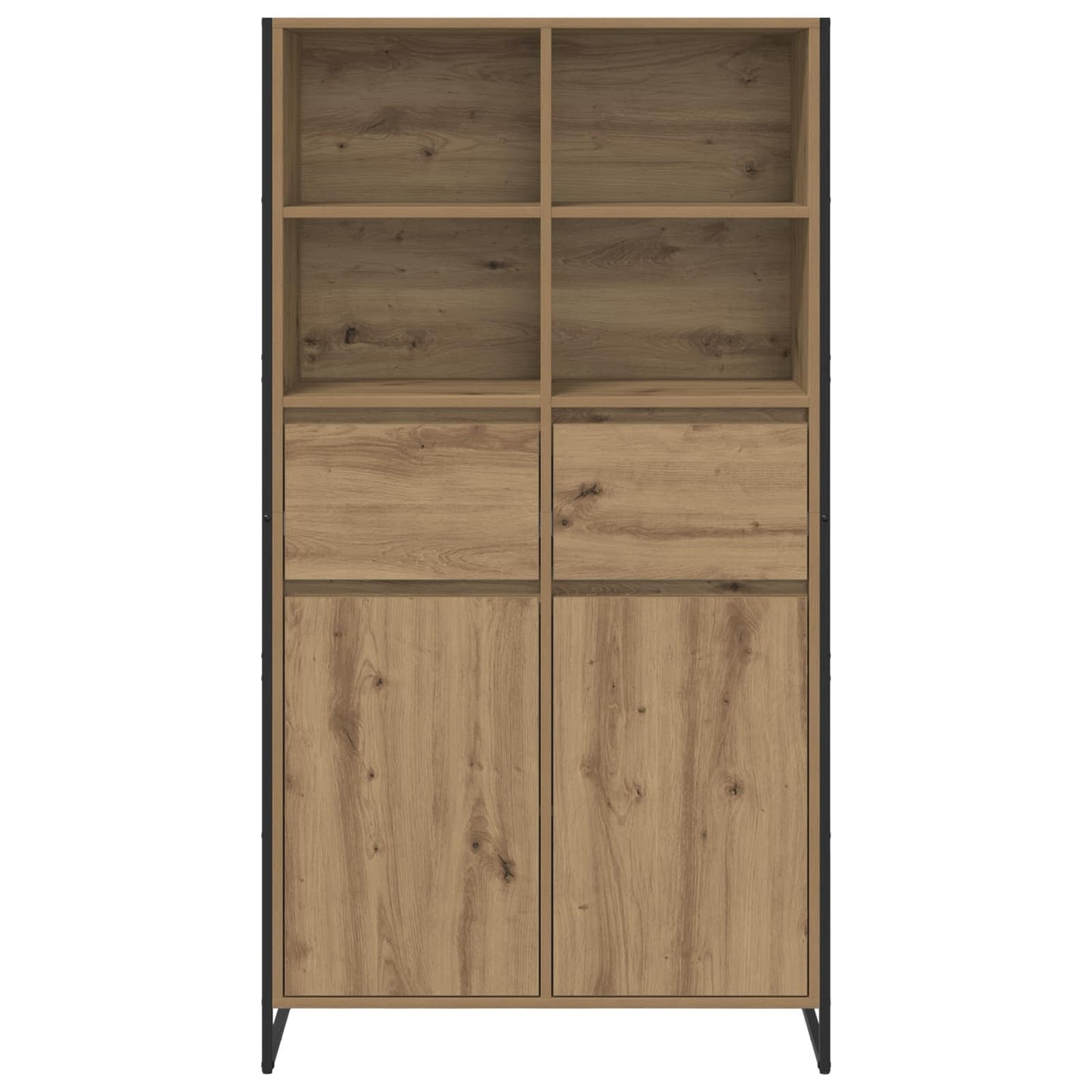 Dressoir met lade 2 pcs Ambachtelijk eiken 81 x 36 x 150.5 cm