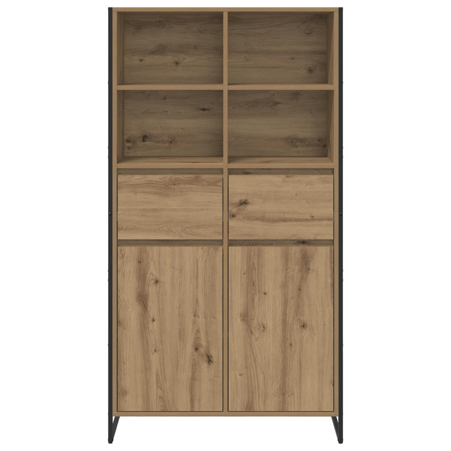 Dressoir met lade 2 pcs Ambachtelijk eiken 81 x 36 x 150.5 cm